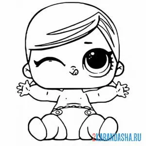 Раскраска лил оркестр малышка сестричка