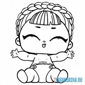 Раскраска лил соня биби малышка сестричка