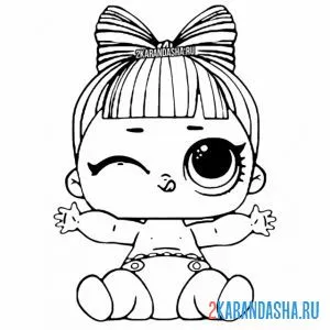 Раскраска лил обнимашка малышка сестричка