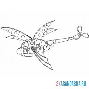Раскраска вертолет придуманный