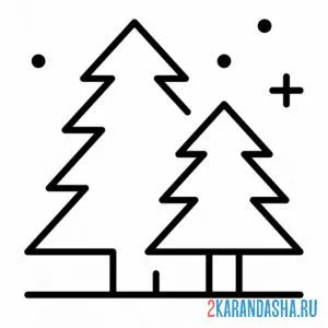 две простых елки