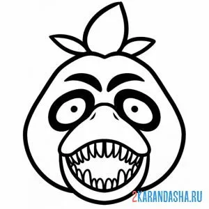 Раскраска чика сломанный