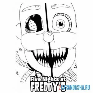 Раскраска аниматроники разные бывают