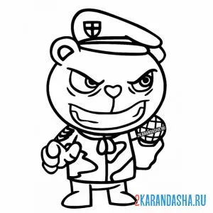 Раскраска флиппи friday night funkin