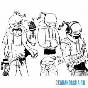 Раскраска босс бомба фнф