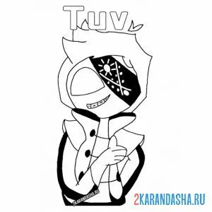 Раскраска friday night funkin ruv