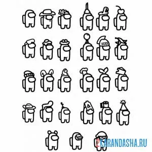 амонг ас популярные персонажи