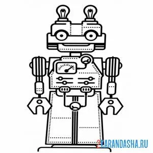 Раскраска робототехника