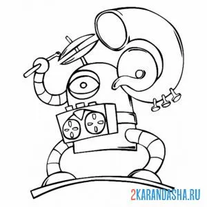 Раскраска робот-записыватель
