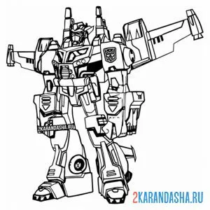 Раскраска автоботы спасают