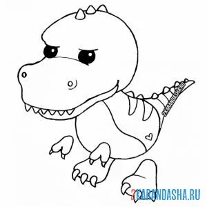 Раскраска динозавррр