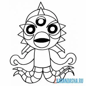 Раскраска кракен