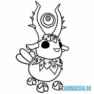 Раскраска goldhorn