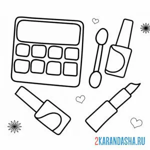 Раскраска косметика для макияжа