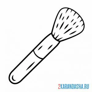 Раскраска кисть для макияжа косметика