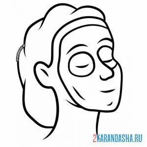 Раскраска маска для лица косметика