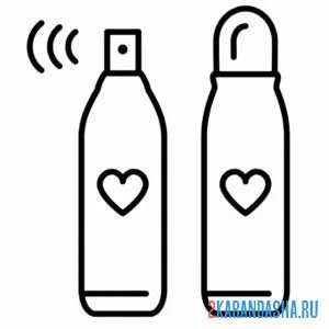 Раскраска дезодорант и лак для волос