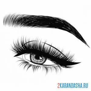 Раскраска косметика для глаза