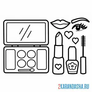 Раскраска магия косметики для лица