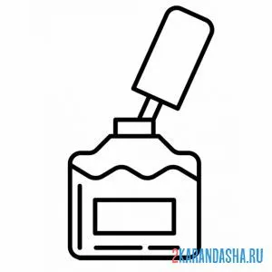 Раскраска гель-лак для нотгей