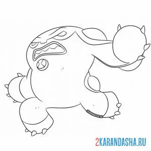 Раскраска ядро опасный бен 10