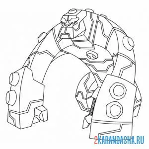 Раскраска блокс бен 10