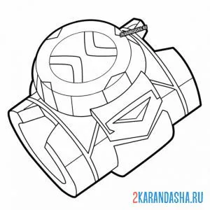 Раскраска омнитрикс бен 10