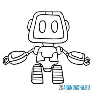 Раскраска робот поппи плейтайм