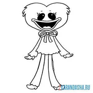 Раскраска кисси мисси миленькая