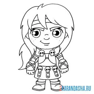 Раскраска астрид