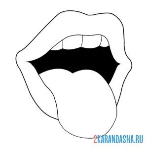Раскраска показывает язык