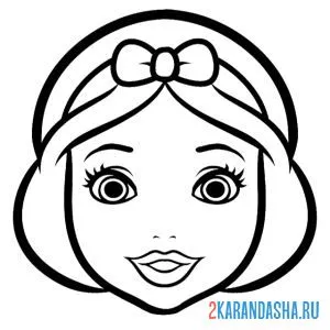 Раскраска белоснежка