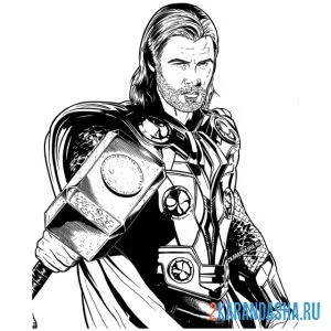 Раскраска тор из фильма
