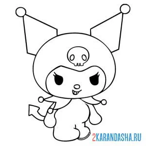 Раскраска куроми чертовка