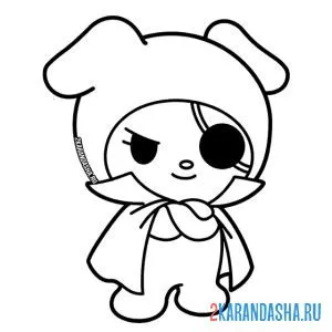 Раскраска персонаж май мелоди