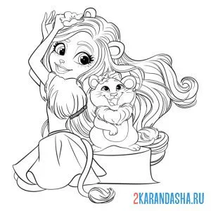 Раскраска лиора лёва и снеззи. 4я волна (энчантималс)