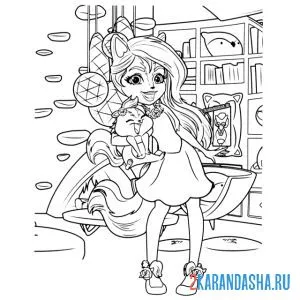Раскраска сейдж скунси и кейпер (скунсы)