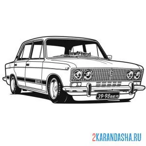 Раскраска лада ваз 2106