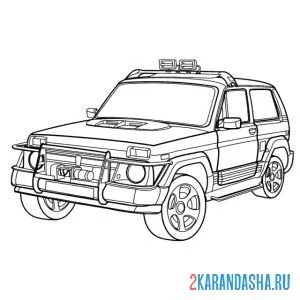 Раскраска нива лада ваз