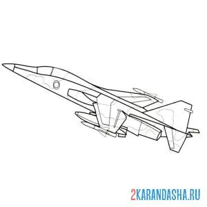 Раскраска mitsubishi f-1 японский истребитель-бомбардировщик