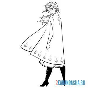 Раскраска анна задумалась