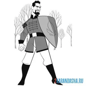 Раскраска лейтенант маттиас