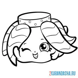 Раскраска шопкинс одежда юбка