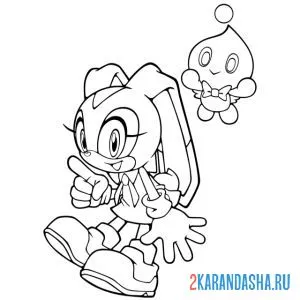 Раскраска крольчиха крим и чао чиз