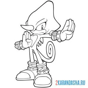 Раскраска хамелеон эспио