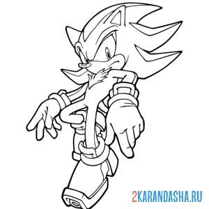 Раскраска соник крут