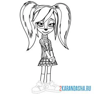 Раскраска роза застеснялась