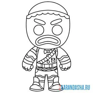 Раскраска пряник фортнайт