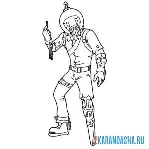Раскраска фортнайт фитиль