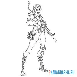 Раскраска фортнайт коммандо